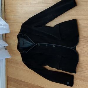 Blazer. Black corduroy.